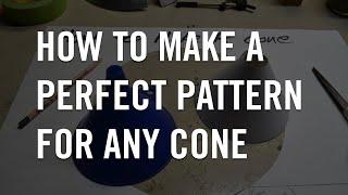 How to Make a Perfect Pattern for ANY Cone or Frustum - Great for Fabricating Frenched Headlights