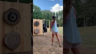Freedomandfeathers - Putting a spin on Target practice (knife throwing)