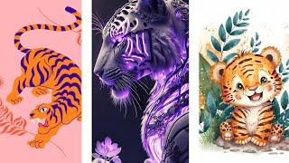 Incredible Tiger Illustrations - Jungle Flicks