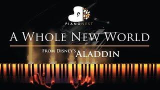 A Whole New World (End Title) Aladdin - Piano Karaoke / Sing Along Cover Lyrics