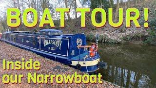 NARROWBOAT Living - BOAT TOUR - A walk-through tour of our narrowboat floating home - Ep24