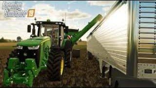 Farming Simulator 2019 сборка урожая самого большого поля часть 1