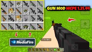 Gun Mod For Minecraft Pe 1.21+  || Best Mods For Mcpe 1.21 