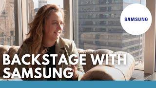Backstage with Samsung || Interviewed by Vox Media