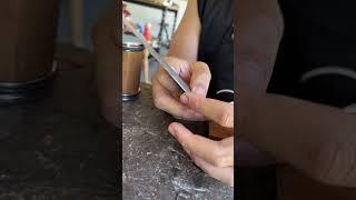 Can the Rolling Stone sharpen an iron fan?#fyp #knife #knifesharpening #ray #knifesharpener #knives