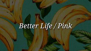 Pink - Better Life (Lyrics)