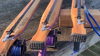 MAKO WOOD SPEARGUNS FEATURING ERMES SUB DOUBLE ROLLER TRIGGER