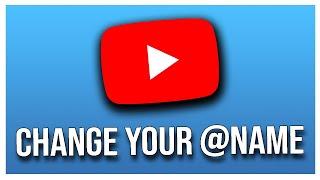 How to Change YouTube HANDLE Name (change your YouTube handle username)