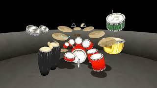 Drum Machine Yamaha Orchestra Drum Kit! Cool sound! Animusic!