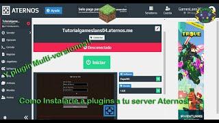 Como instalarle plugins a servidor Aternos + Plugin Multi-versiones (ViaVersion) | GamesLans