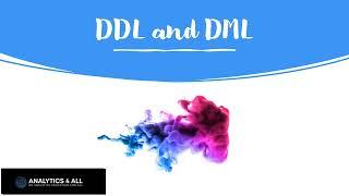 DDL vs DML - what is the difference