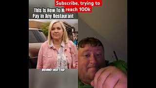 Woman tries to scam restaurant #subscribe #duet #fail #lol