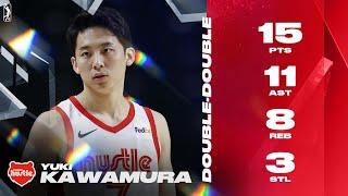 Yuki Kawamura Records 15 PTS & 11 AST Double-Double VS. Squadron