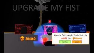 200K Tokens For Upgrade My Fist|Roblox Super Power Training Simulator