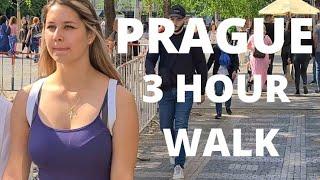  PRAGUE CZECH REPUBLIC, WALKING TOUR, PRAGUE CITY WALK, WENCESLAS AND OLD TOWN SQUARE, 4K60FPS