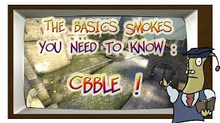 CS:GO - Cbble smoke nadespots - Every smokes you need to know in 2 min !