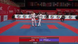 Greece - Azerbaijan | Male Team Kumite | 56th European Karate Senior Championship 2021