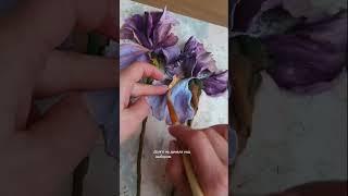 Оставить или переделать? Мои новые ирисы #3d #art #creative #painting #drawing #flowers #творчество