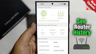 How To See Router History On Samsung Galaxy