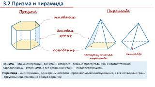 Урок 03. Многогранники в стереометрии