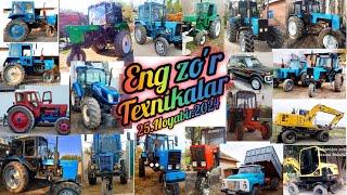 Eng zo'r Traktor 24.Noyabir.2024 Belarus-1221 Mtz T40 Yumz Ekskavatir Hyundai Niva Gaz53 Maz Seyelka