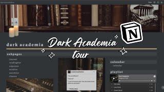 FREE DARK ACADEMIA NOTION TEMPLATE FOR 2022 | aesthetic notion tour and template for students