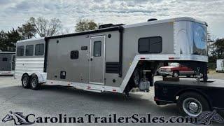 2023 Merhow 3 Horse Trailer Tour | 11' LQ with Slide, 7'6 Tall, All Aluminum, Real Wood Interior