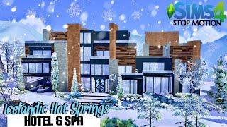 Icelandic Hot Springs Hotel & Spa | Snowy Escape | STOP MOTION BUILD | NO CC | THE SIMS 4