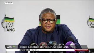 Mbalula dares DA to exit the GNU