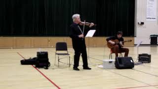 Pavel Jany with Jim Plattes / duo guitar and violin (school performance)