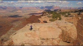 Mountain Biking Gooseberry Mesa With Drone