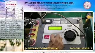 DC DIGITAL MICRO OHMMETER REPAIRED BY Dynamics Circuit Technology Phils.