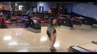 Practice : low game, blindfolded bowling   Daria Pajak 