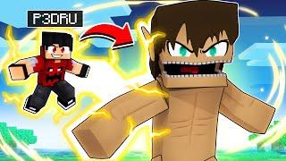 P3DRU virou um TITAN GIGANTE no Minecraft por 24 HORAS