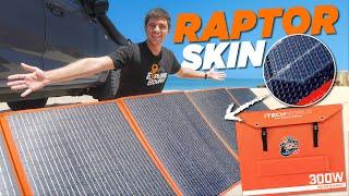 Taking solar to the next level! 300W iTechworld Solar Blanket with Raptor Skin