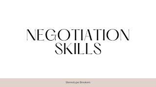 Negotiation Skills - Career Coaching Workshop