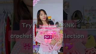 My pink crochet clothes collections  #shorts #crochet | Chenda DIY
