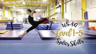 Gymnastics Splits Skills in Levels 1 - 5| Buttercup SGG