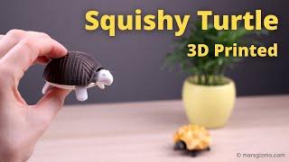 3D Printing a Squishy Turtle from Thingiverse