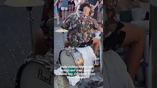 #busking #buskers #drummers #techno #streetperformer #musician #dj #byronbay #drumming