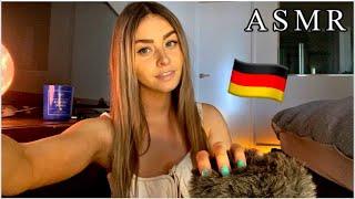 ASMR Trying To Speak German  Relaxing Hand Movements + Whispers