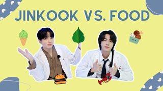 When Jin and Jung Kook Cannot Live Without Bickering (Food Edition)~ JinKook VS Food