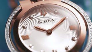 Bulova Watches for Women | Diamond Series - Rubaiyat | Rose-Gold Bracelet