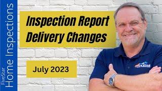 Inspection Report Delivery Changes | Five Star Home Inspections