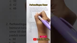 SOAL PSIKOTES MATEMATIKA DASAR PERBANDINGAN UMUR TIU CPNS TES MASUK KERJA