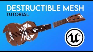 Unreal Engine 4 - Creating and using Destructible Meshes Tutorial in under 3.5 minutes