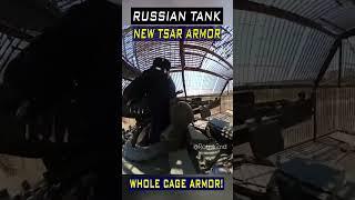 Russian Tank's New Tsar Grill Armor!  #militarytechnology  #armor