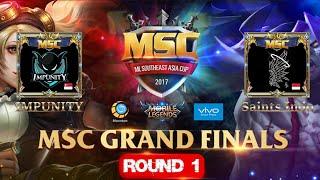 IMPUNITY VS SAINTS INDO Match 1 - Mobile Legends MSC Grand Finals 5 Nations