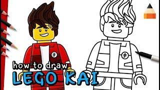 How To Draw Kai | Ninja Kai | The LEGO Ninjago Movie