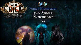 PoE 3.25 (Settlers of Kalguur) - ~200m DPS Forged Frostbearer pure Spectre Necromancer vs Ubers